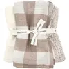 Lot de 3 langes Vichy Caramel (70 x 70 cm)