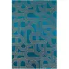 Tapis salon et chambre moderne tissé plat 140x200 cm  Bleu