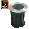 EUROPALAMP Lot 5 Spots Encastrable de Sol Rond Inox 316 Exterieur IP65 GU10