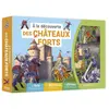 Auzou Éditions A La Découverte Des Châteaux Forts - Coffret Avec 1 Livre, Plus De 60 Pièces Magnétiques Et 1 Plateau Aimanté