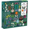 Galison PUZZLE - 500 PIECE - BUTTERFLY BOTANICA (WITH SHAPED PIECES)