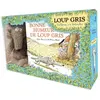Coffret peluche et livre Loup gris