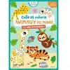 Fleurus Colle et colorie - Animaux du monde broché