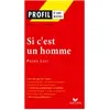 Hatier Profil - Levi (Primo) : Si c'est un homme - analyse littéraire de l'oeuvre (Poche)