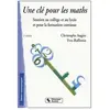 Chronique Sociale Cle pour les maths 3eme edition