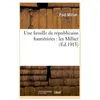 Une famille de républicains fouriéristes : les Milliet