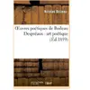 Oeuvres poétiques de Boileau Despréaux : art poétique