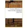 Hachette Bnf Courtes reflexions sur l'etat civil des comediens Marie-Joseph Chénier