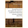 Second livre de la description des animaux , contenant le blason des o...
