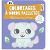 Deux Coqs D'or Coloriages à bords pailletés - Adrien le chien Rousseau Stéphanie (Illustration)