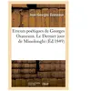 Erreurs poétiques de Georges Ozaneaux. Le Dernier jour de Missolonghi....