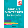 Dunod Concours Professeur des écoles - Épreuve d'entretien - Oral d'ad...