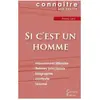 Du Cenacle Editions Fiche de lecture Si c'est un homme de Primo Levi (Analyse littéraire de référence et résumé complet)