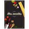 Books on Demand Mes Recettes: Cahier De Recettes - Cahier à compléter pour 100 recettes - Livre de cuisine personnalisé à écrire 50 recette