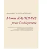Menus d'automne pour l'ostéoporose Cédric Menard
