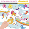 Grund Stickers Épais Licornes - Avec 25 Stickers Repositionnables Et 4 Décors