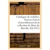Catalogue de mobilier, bronzes d'art et d'ameublement, marbres, porcel...