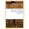 Discours oratoires et dissertations critiques