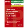 Ellipses La gestion des ressources humaines en 25 leçons : catégories A et B