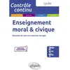 ELLIPSES Enseignement moral et civique - Lycée (2de-1re-Tle) - Nouveaux programmes