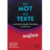 Ellipses Du mot au texte, Vocabulaire anglais thématique et exercices