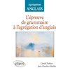 Ellipses L'épreuve de grammaire à l'agrégation d'anglais