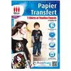 MICRO APPLICATION Papier Transfert T-Shirt pour Textiles de Couleur - 6 feuilles de papier A4 Transfert pour coton foncé