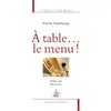 Champion A table... le menu !