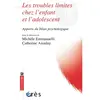 Eres Les Troubles Limites Chez L'enfant Et L'adolescent - Apports Du Bilan Psychologique