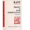 VRIN Projet de paix perpétuelle : esquisse philosophique, 1795 Emmanuel Kant