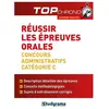 Studyrama Eds Réussir les épreuves orales concours administratifs catégorie c