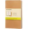 Set de 3 cahiers format de poche à pages blanches Moleskine Marron Kraft
