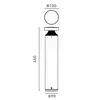 Molto Luce lampe pour socle LED Mona, Ø 10 cm, aluminium, hauteur 45 c...