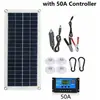 avec contrôleur 50A Panneau Solaire 60w 12V 5V Sortie Sortie USB, Cell...