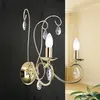 Orion Applique murale Alessia à 2 lampes verre cristal or