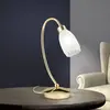 Orion lampe à poser CARLA, couleur laiton, hauteur 32 cm, métal/verre