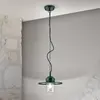 Orion Suspension d'extérieur Edward, vert, Ø 27,5 cm, aluminium/verre