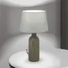Orion Lampe de table Orchid, brun/gris, hauteur 53,5 cm, céramique/lin