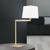 Orion Lampe à poser textile Carlton, laiton mat