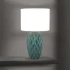 Orion Lampe de table Tortuga, vert/blanc, hauteur 49,5 cm, céramique/l...