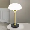 Orion Lampe à poser Sparta, noir/laiton, verre, marbre, 55 cm