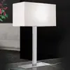 Orion Lampe à poser Grigor à abat-jour en lin blanc