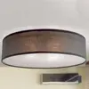 Orion Plafonnier en tissu Seda, marron