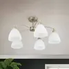 Orion Plafonnier Kinga à 5 lampes, laiton vieilli