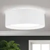 Orion Plafonnier rond en tissu Antoni, blanc