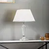 Orion Lampe à poser Veronique, pied étroit, blanc/chromé