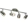 Plafonnier plafonnier spot bande lumineuse salon, spots 4 flammes mobi...