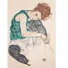 Piatnik- Puzzle de 1000 pièces-Femme Assise avec Genou relevé, 570643, Multicolore