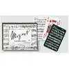 Coffret de 2 jeux de cartes MOZART BLACK & WHITE PIATNIK Multicolore
