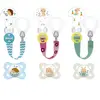 Sucette Anatomique MAM Hérisson Bleu pour Bébé 0-6m + Attache-Sucette